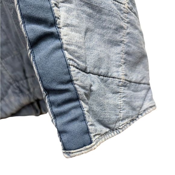 FREE PEOPLE Dolman Quilted Denim Jacket Size Medium - Picture 6 of 15